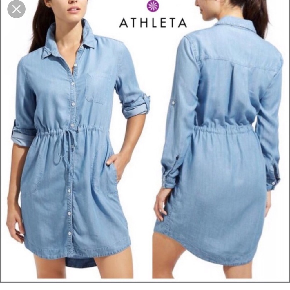 Athleta Chambray Shirt dress